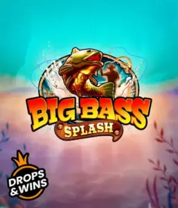 Dive into the exciting adventure of Big Bass Splash slot by Pragmatic Play, showcasing a dynamic fish leaping out of water. This graphic depicts the spirit of fishing with bold graphics and lively typography. Great for those who love fishing-themed games, promising a thrilling experience. 